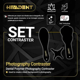 ست فتوکنتراستر فتوگرافی دندانپزشکی هیلدنت مدل halfset بسته 3 عددی 101541902