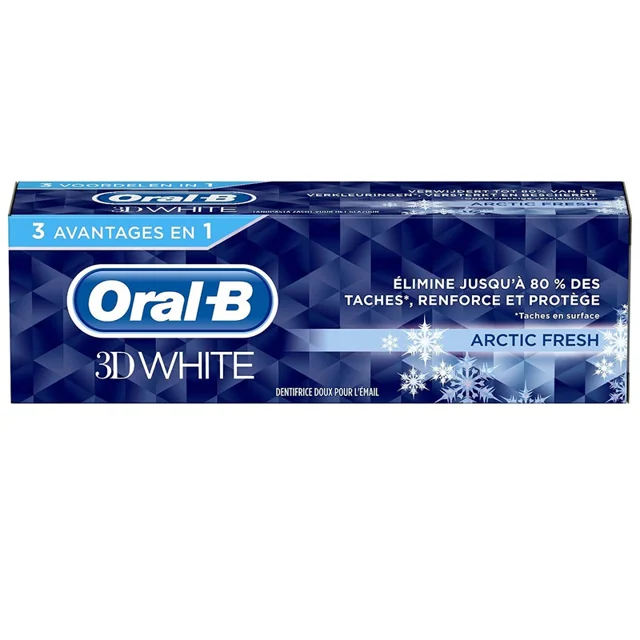 خمیر دندان اورال-بی مدل 3D WHITE مدل Arctic Fresh حجم 75 میلی لیتر 101626977