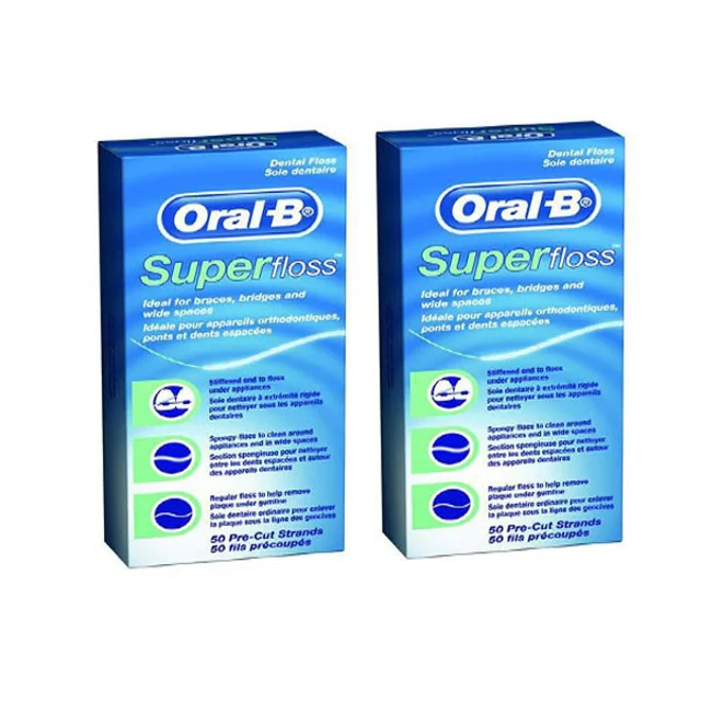 نخ دندان اورال-بی مدل Super Floss بسته 2 عددی 101627011