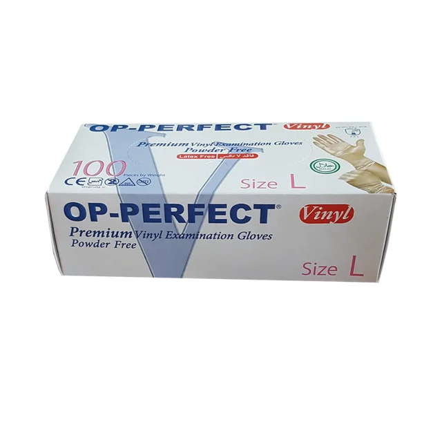 دستکش وینیل اپی پرفکت مدل 100 سایز لارج بسته 100 عددی 101534704