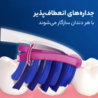 مسواک اورال-بی مدل 3D White با برس متوسط 101539645