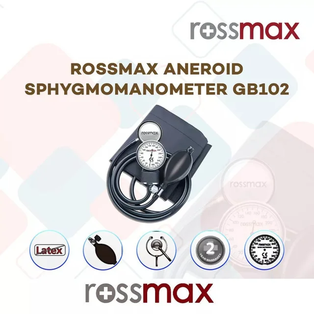 فشارسنج عقربه‌ای بازویی رزمکس مدل GB102 با کالیبراسیون مادام‌العمر، کاف بدون لاتکس سایز 22 101563472