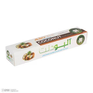 خمیر دندان ضد عفونی کننده دهان آلبودنت مدل Coconut با طعم نارگیل مناسب برای همه دندان‌ها و 101626591