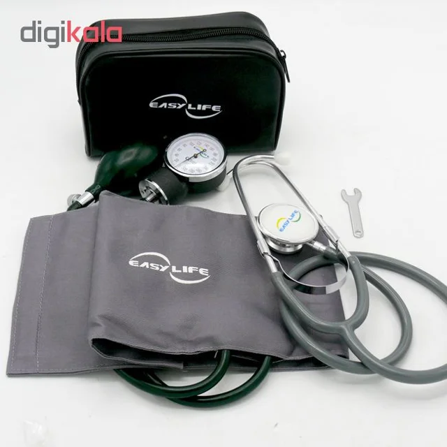 فشارسنج عقربه‌ای ایزی لایف مدل HS-2000 با نمایش میانگین نتایج، نشانگر طبقه‌بندی فشار خون،  101563511
