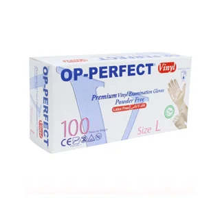 دستکش وینیل اپی پرفکت مدل 100 سایز لارج بسته 100 عددی 101534707